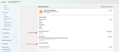 Verified Facebook Buisness Manager